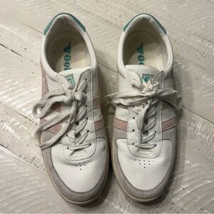 Gola Women's White, Pink, and Gray Sneakers